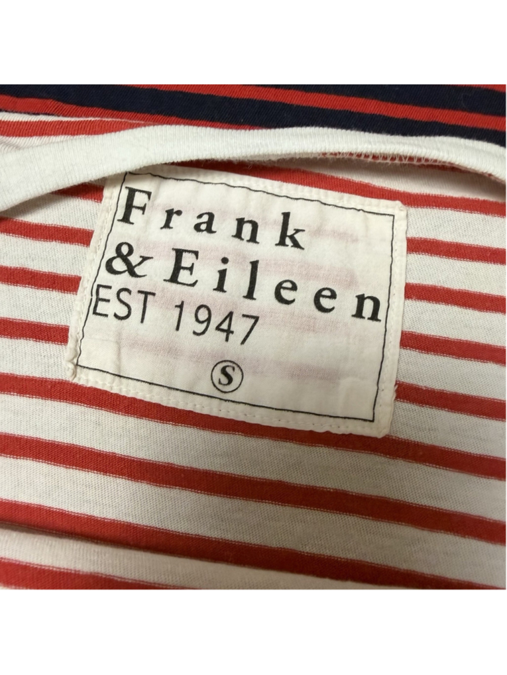 Frank & Eileen Josephine LOT x2 French Stripe Boxy Tee S Red/White & Navy/Blue - Picture 9 of 16